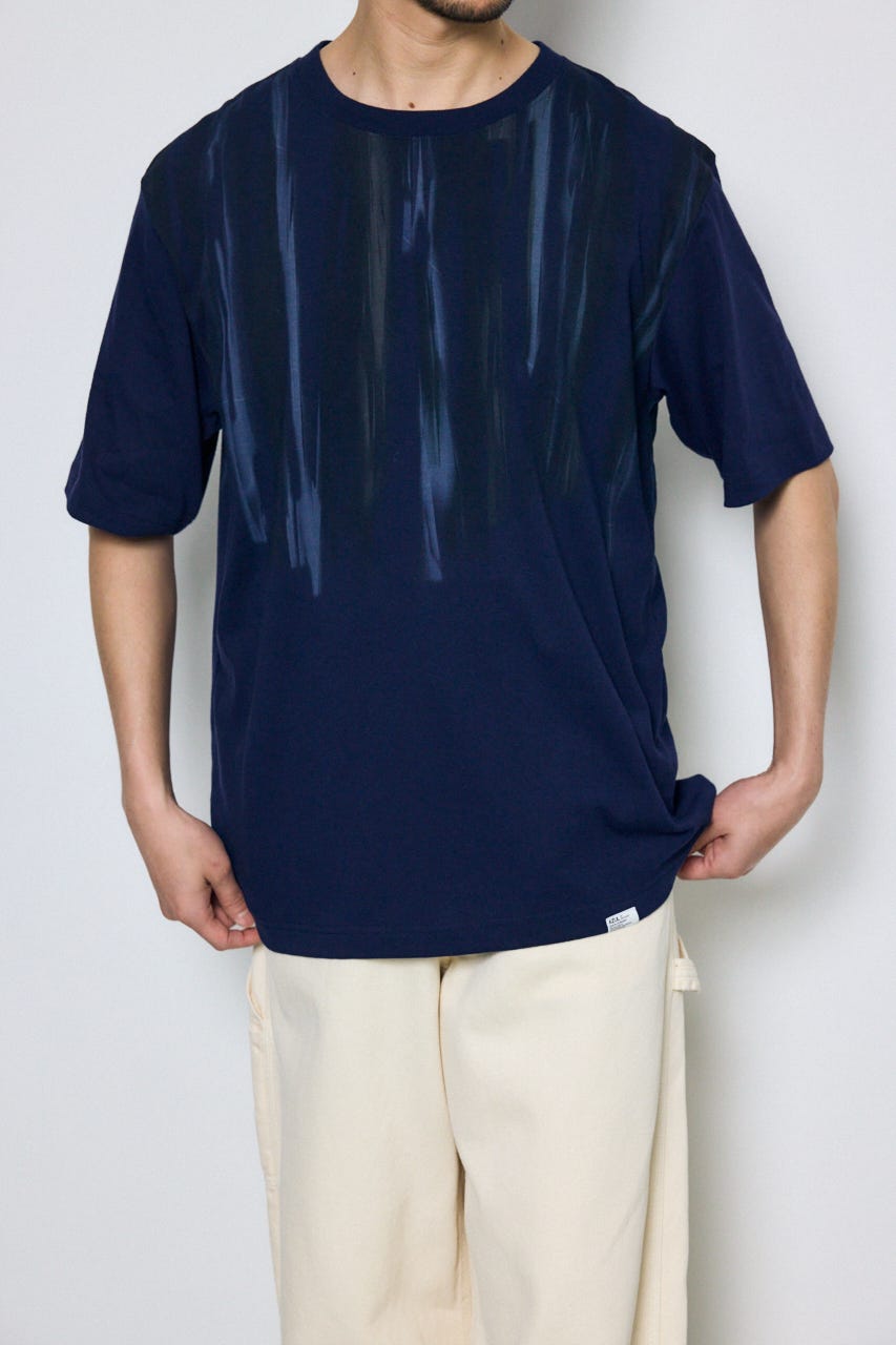 ランダムペイントトップス 柄NVY L