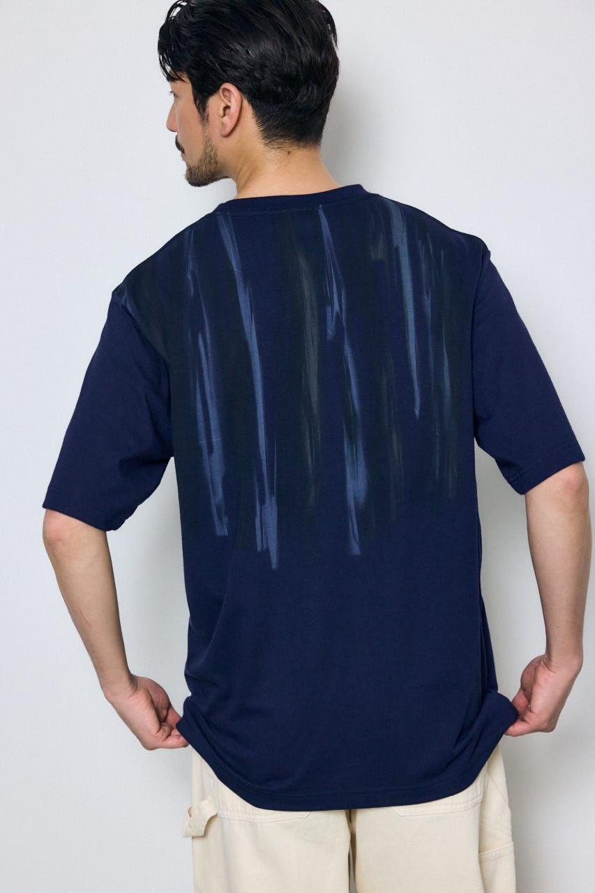 ランダムペイントトップス 柄NVY L