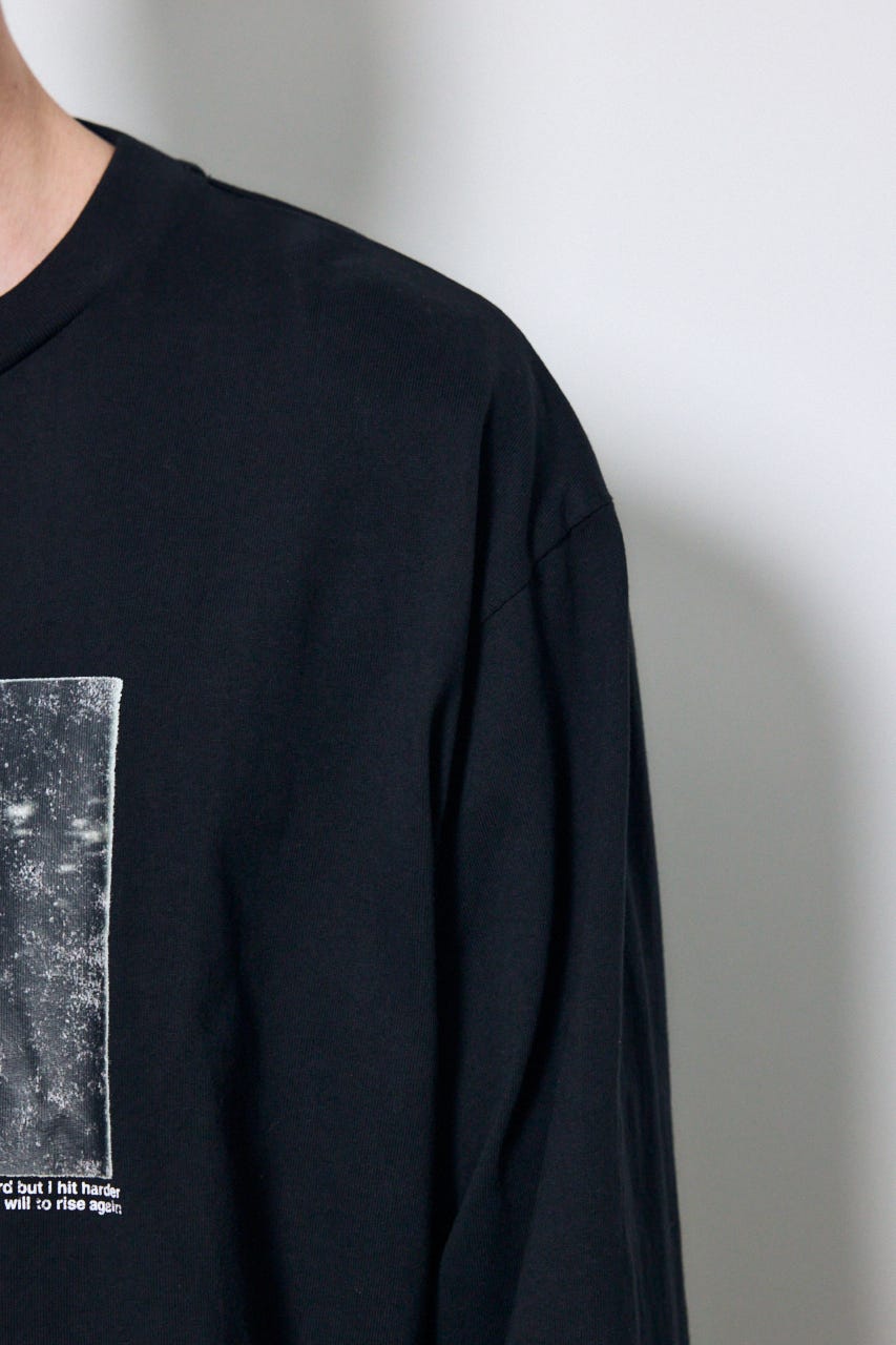 FOREST グラフィック長袖Tシャツ BLK M