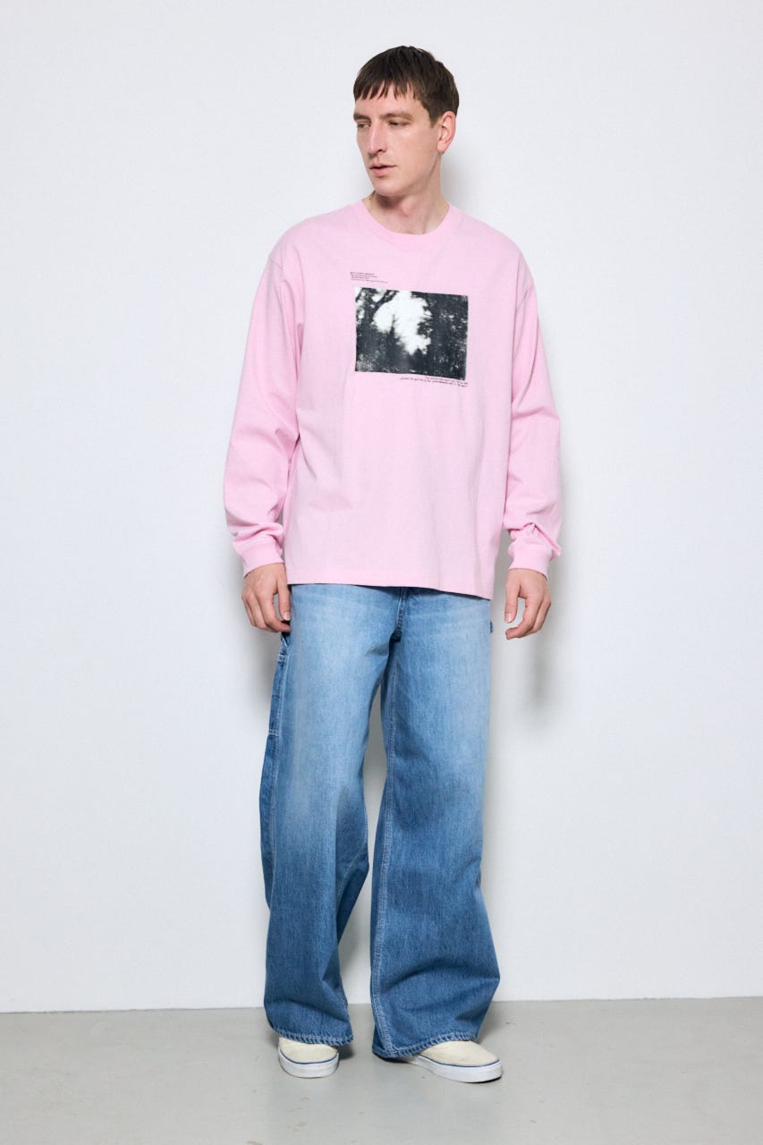 FOREST グラフィック長袖Tシャツ L/PNK L