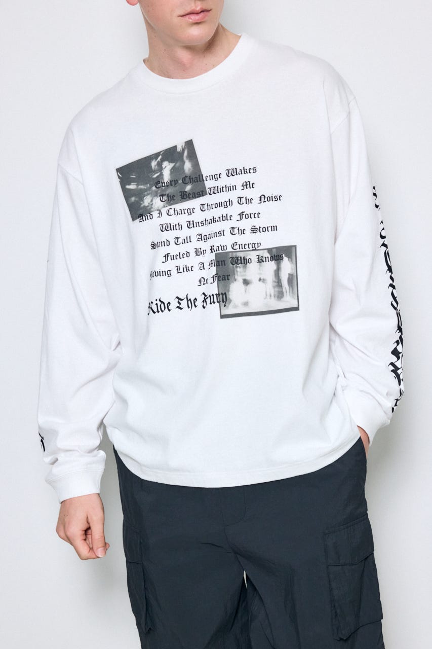 AZUL BY MOUSSY | 袖ロゴ長袖Tシャツ (Tシャツ・カットソー(長袖