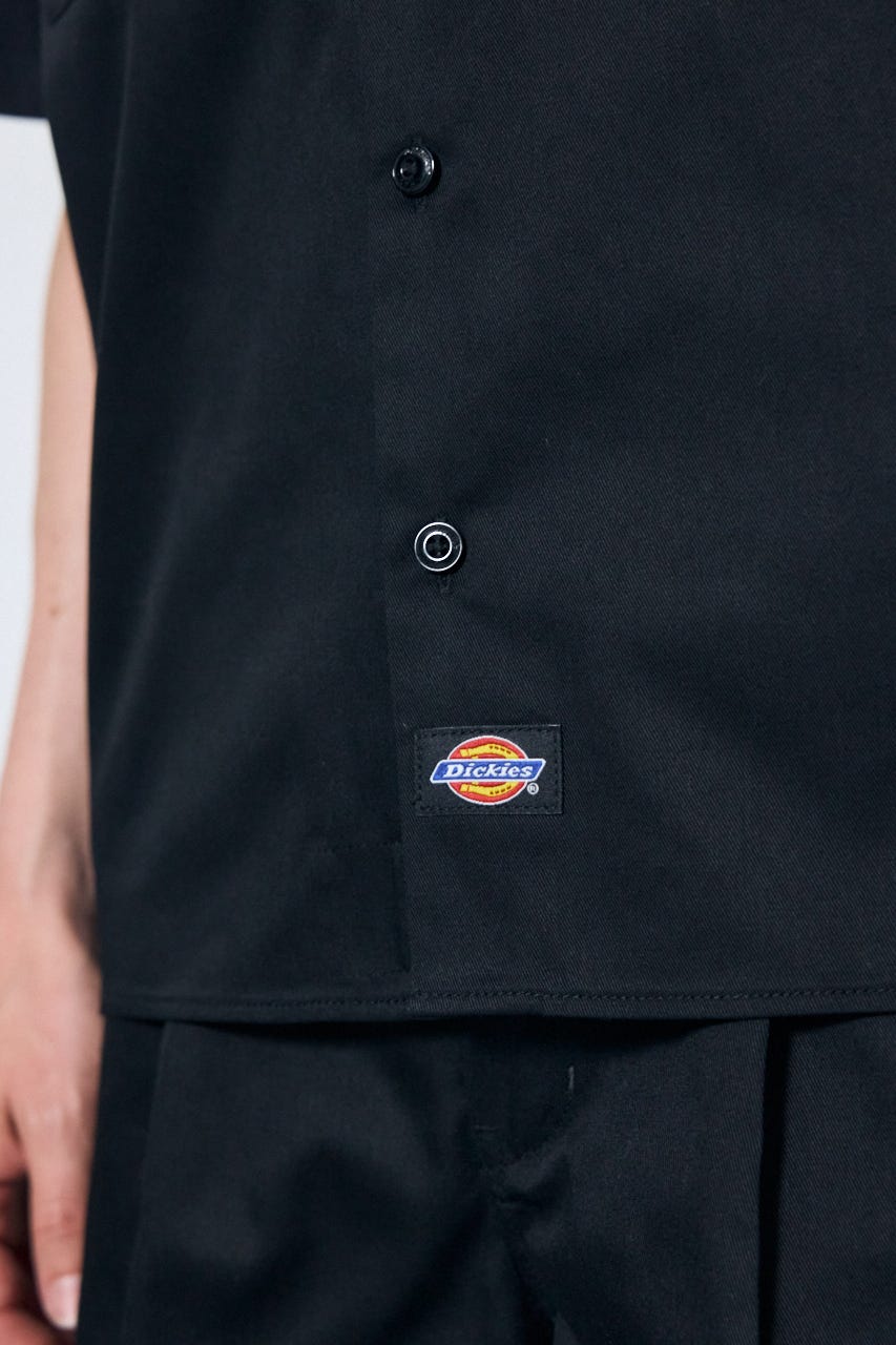 【Dickies（R）×AZUL】半袖ワークシャツ BLK L