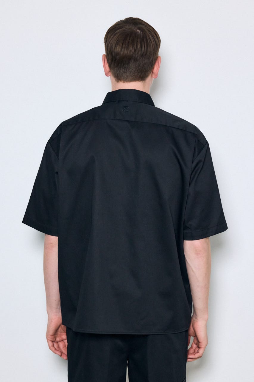 【Dickies（R）×AZUL】半袖ワークシャツ BLK L