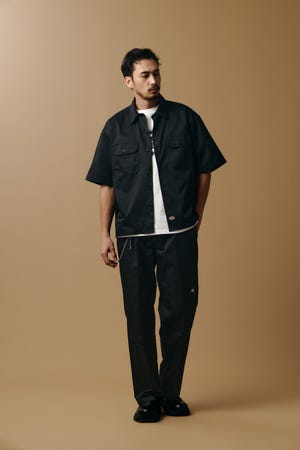 【Dickies（R）×AZUL】半袖ワークシャツ