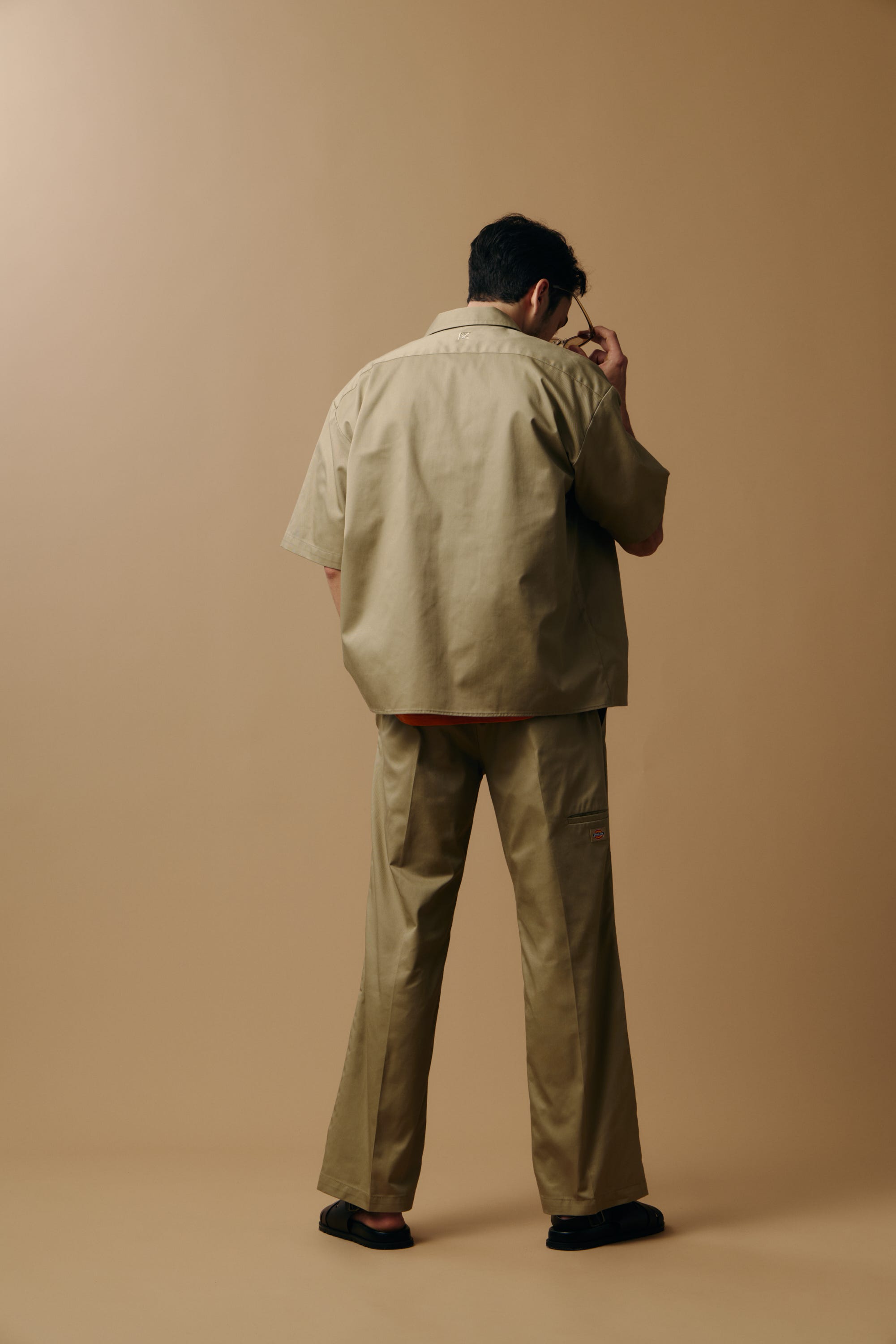 【Dickies(R)×AZUL】フルレングスパンツ BEG L