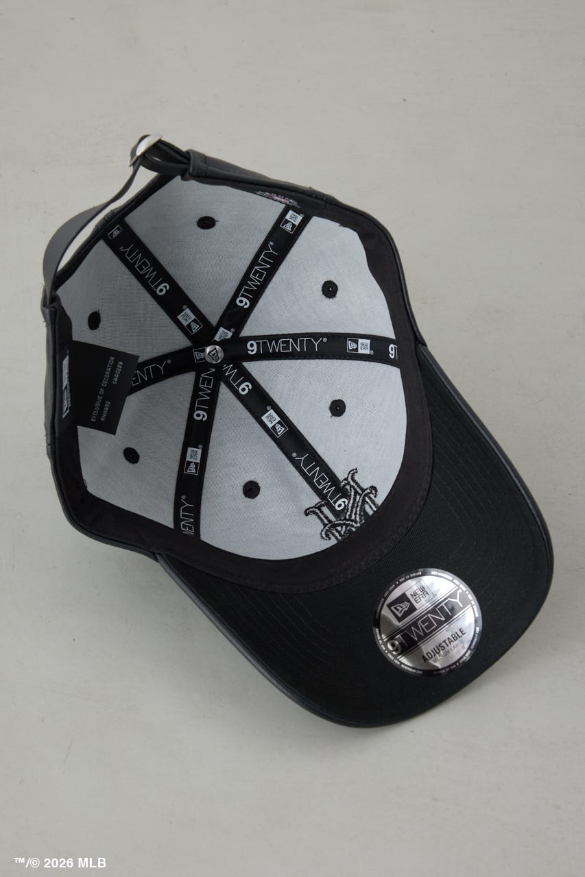 【NEW ERA×AZUL MLB】合皮キャップ BLK FREE