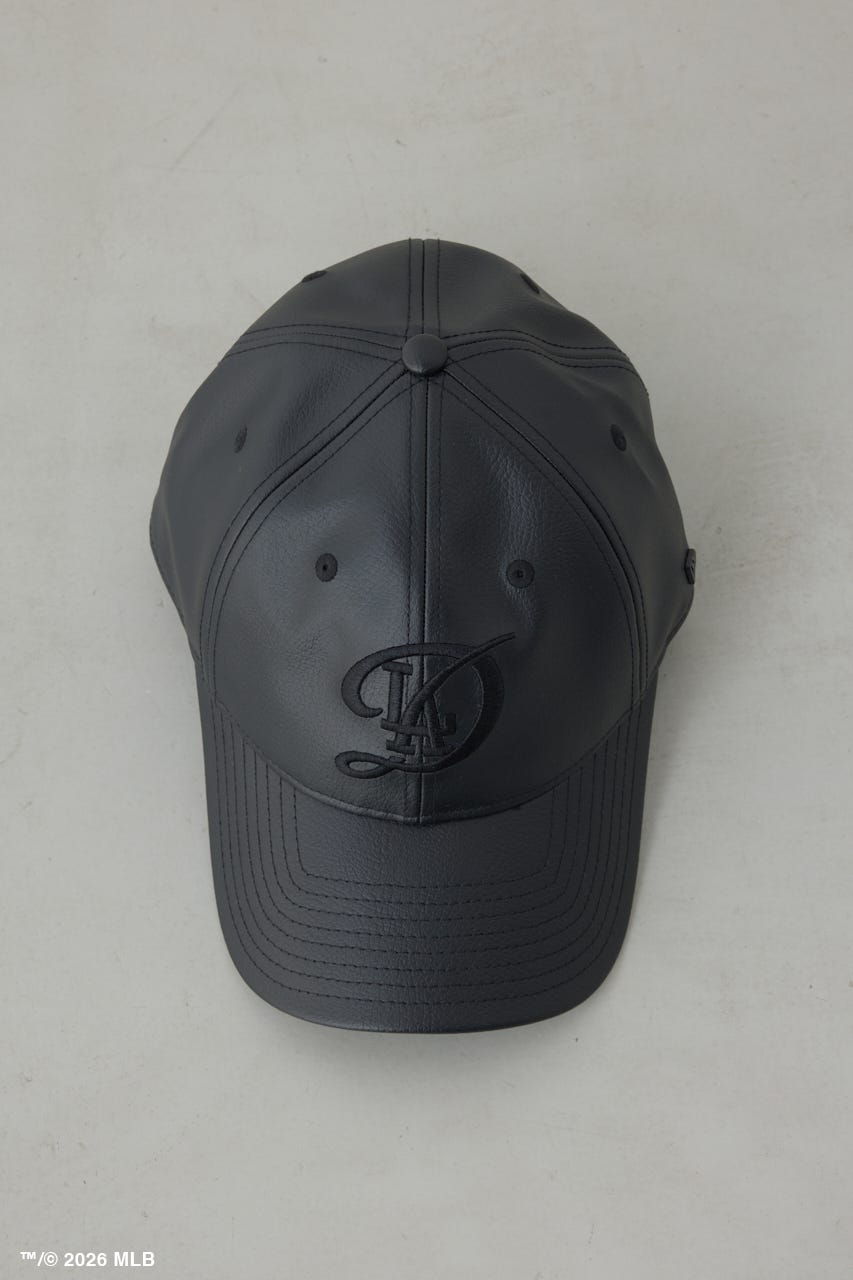 【NEW ERA×AZUL MLB】合皮キャップ M/BLK FREE