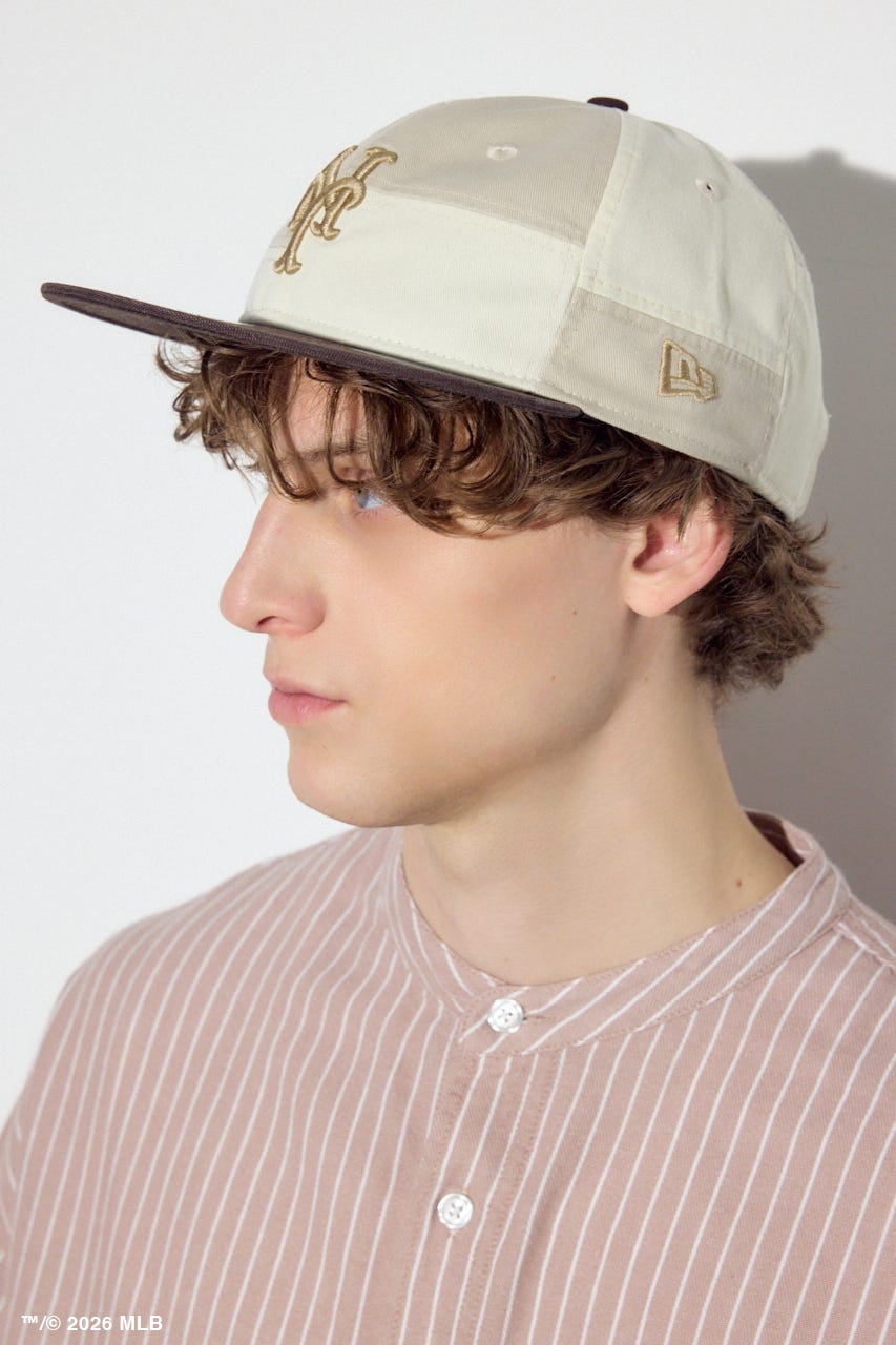 【NEW ERA×AZUL MLB】切替キャップ WHT FREE