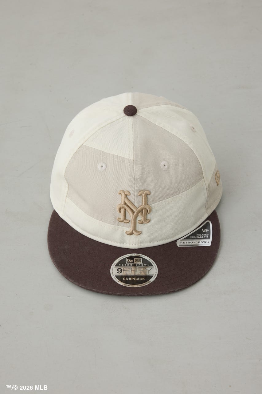 【NEW ERA×AZUL MLB】切替キャップ WHT FREE