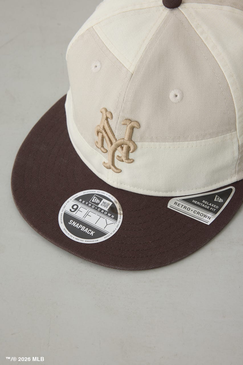 【NEW ERA×AZUL MLB】切替キャップ WHT FREE