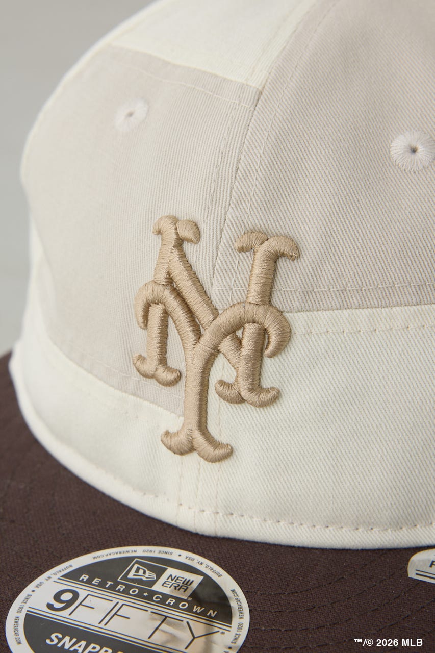 【NEW ERA×AZUL MLB】切替キャップ WHT FREE