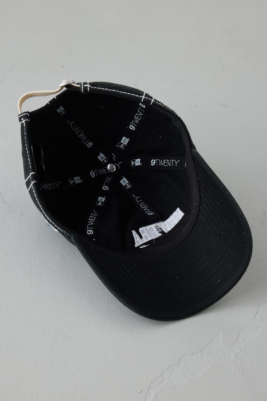 【NEW ERA×AZUL】配色ステッチキャップ BLK FREE