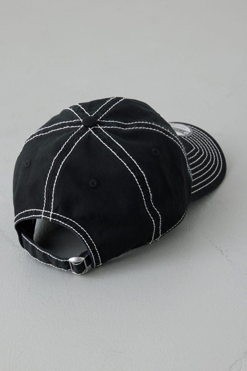 【NEW ERA×AZUL】配色ステッチキャップ BLK FREE