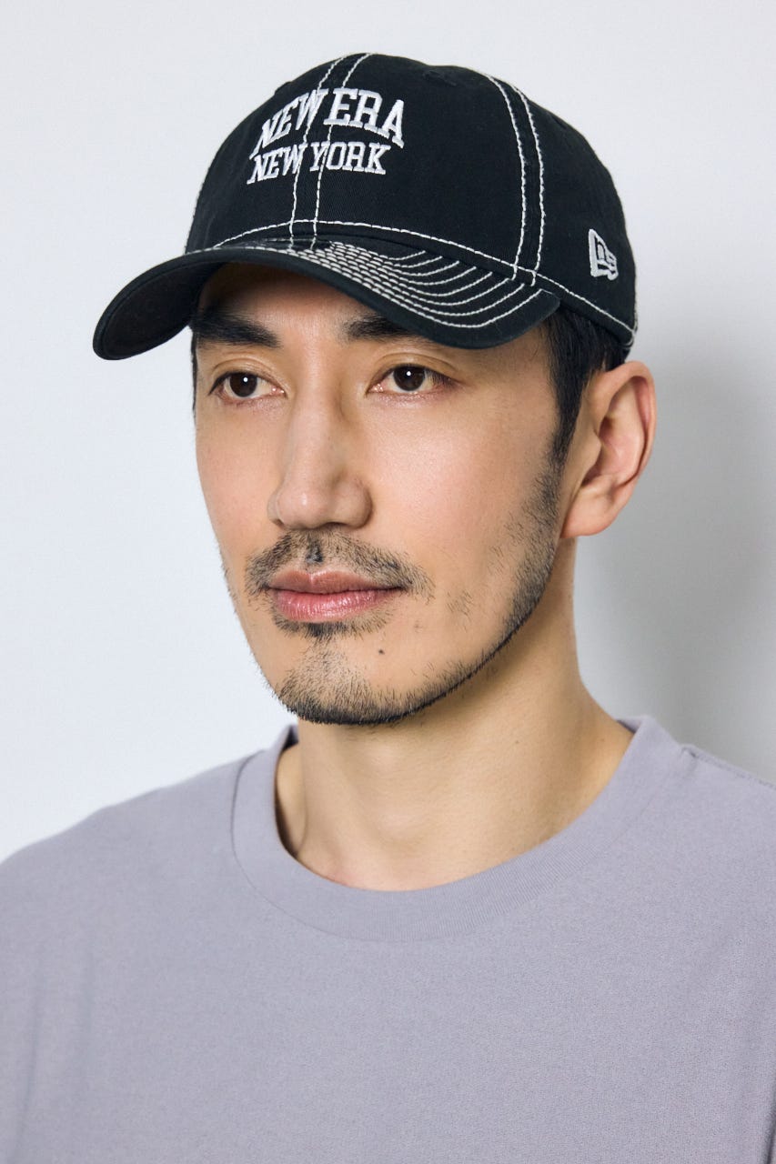 【NEW ERA×AZUL】配色ステッチキャップ BLK FREE