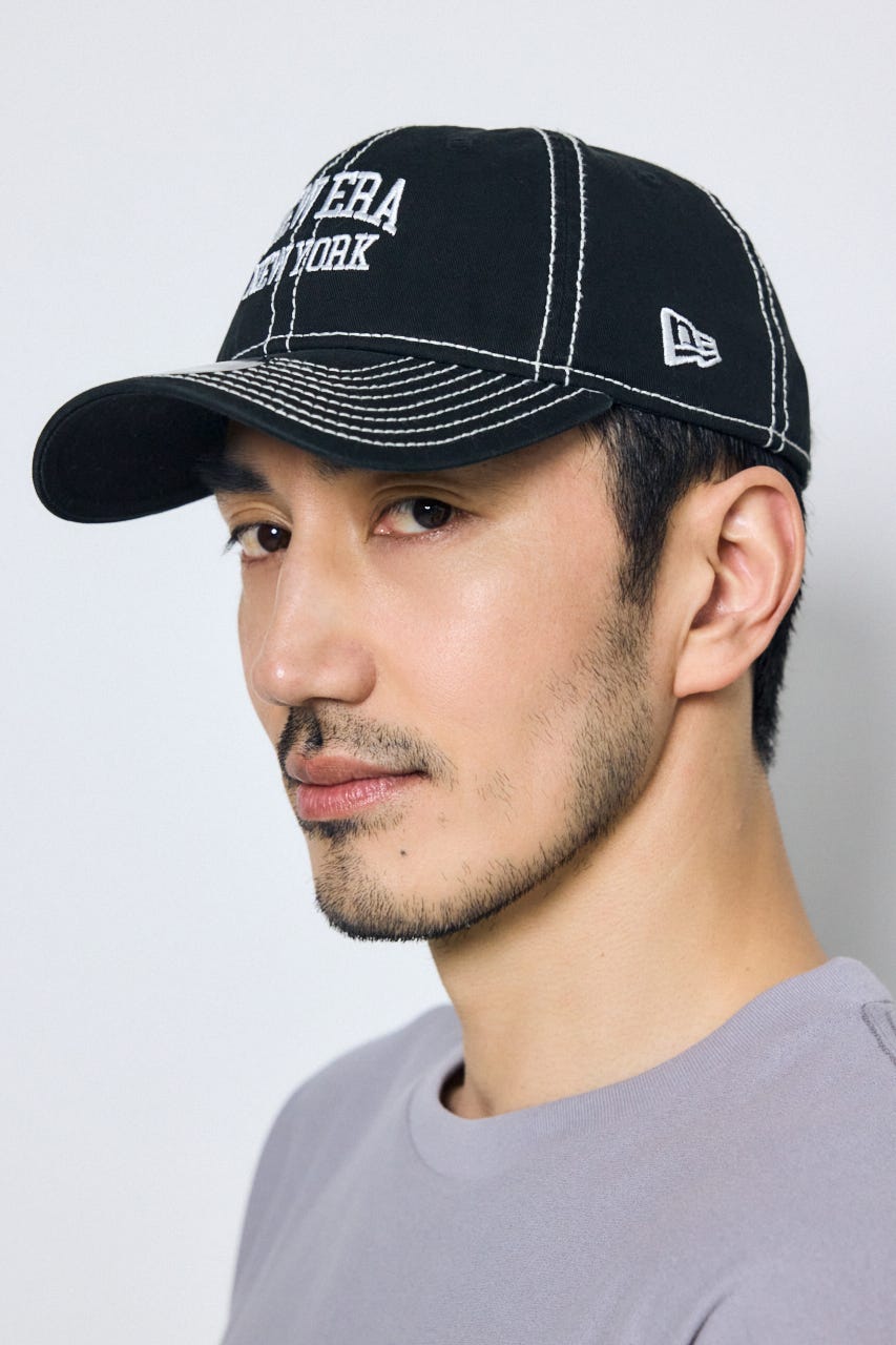 【NEW ERA×AZUL】配色ステッチキャップ BLK FREE