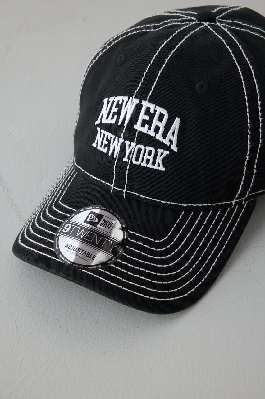【NEW ERA×AZUL】配色ステッチキャップ BLK FREE