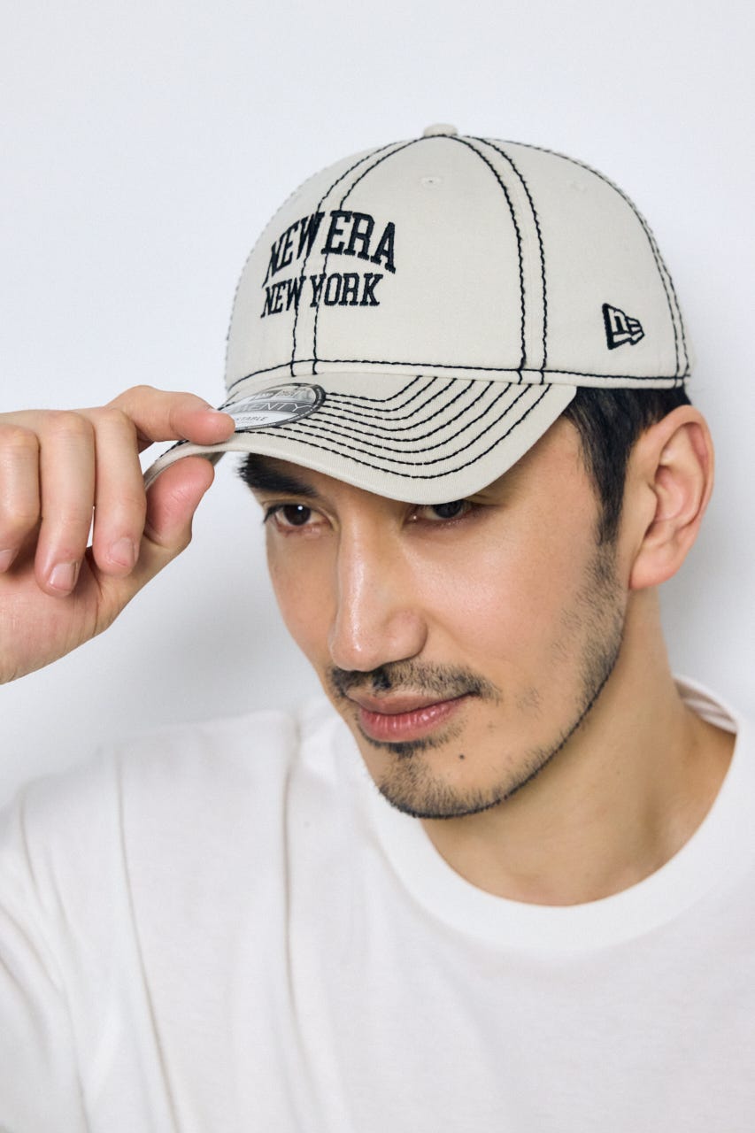 【NEW ERA×AZUL】配色ステッチキャップ WHT FREE