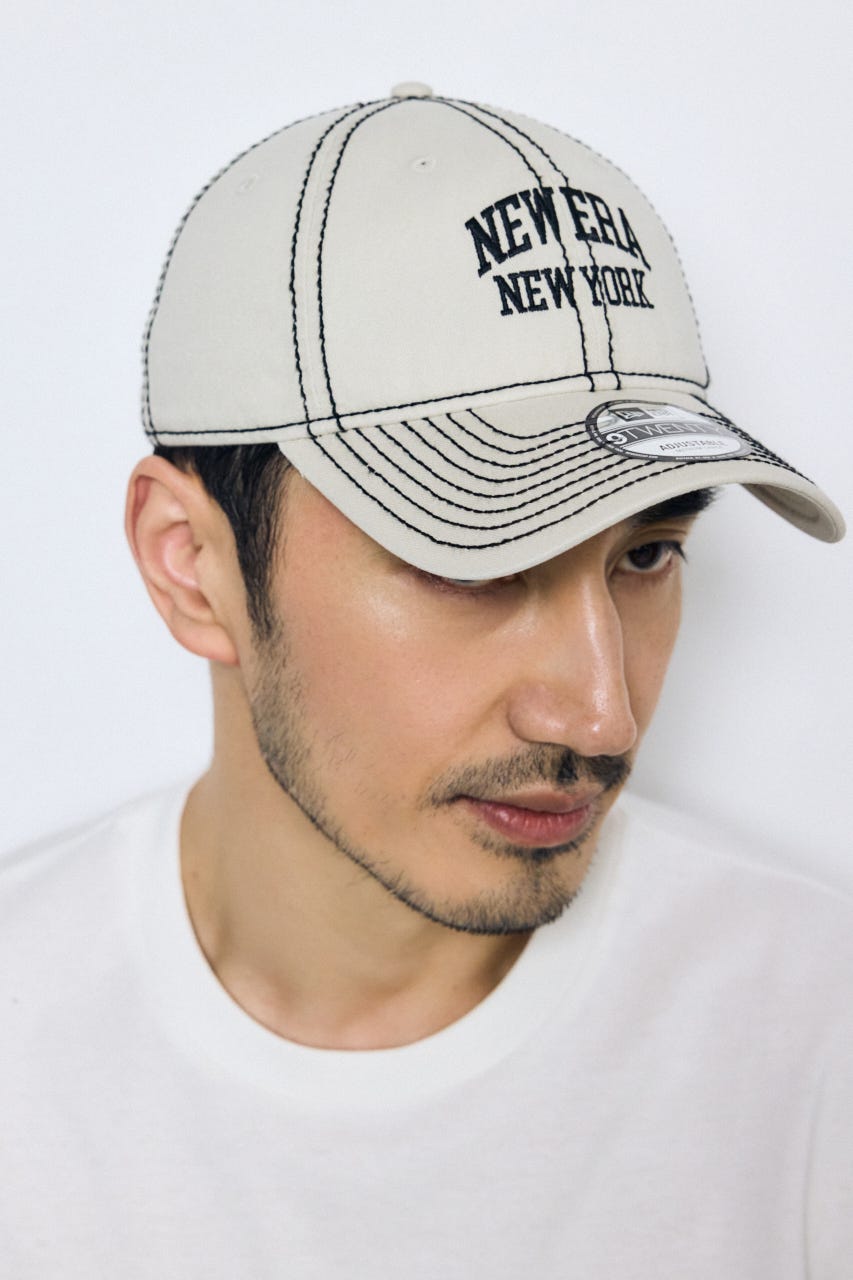 【NEW ERA×AZUL】配色ステッチキャップ WHT FREE