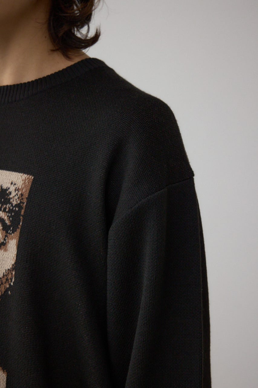 RAP HIP HOPグラフィックニット BLK FREE