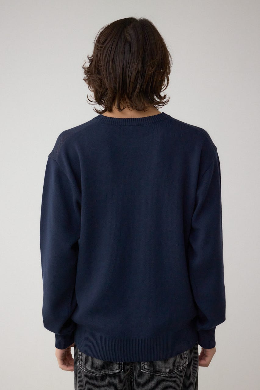 RAP HIP HOPグラフィックニット NVY FREE