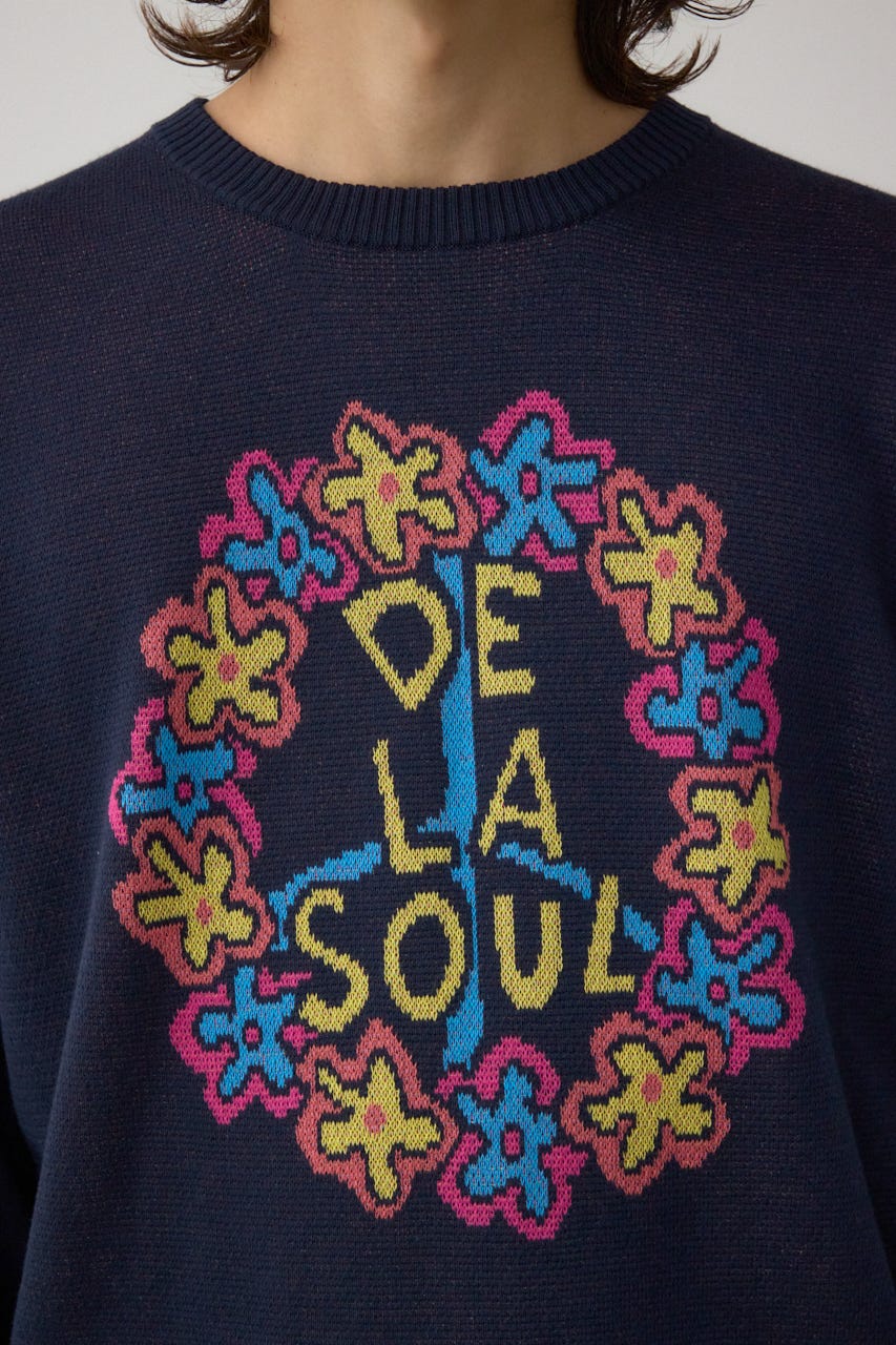 RAP HIP HOPグラフィックニット NVY FREE