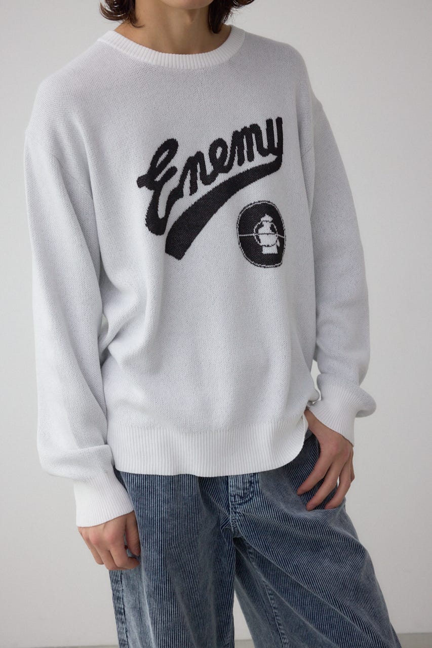 RAP HIP HOPグラフィックニット O/WHT FREE