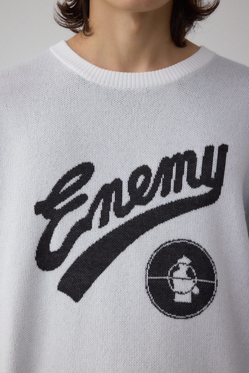 RAP HIP HOPグラフィックニット O/WHT FREE