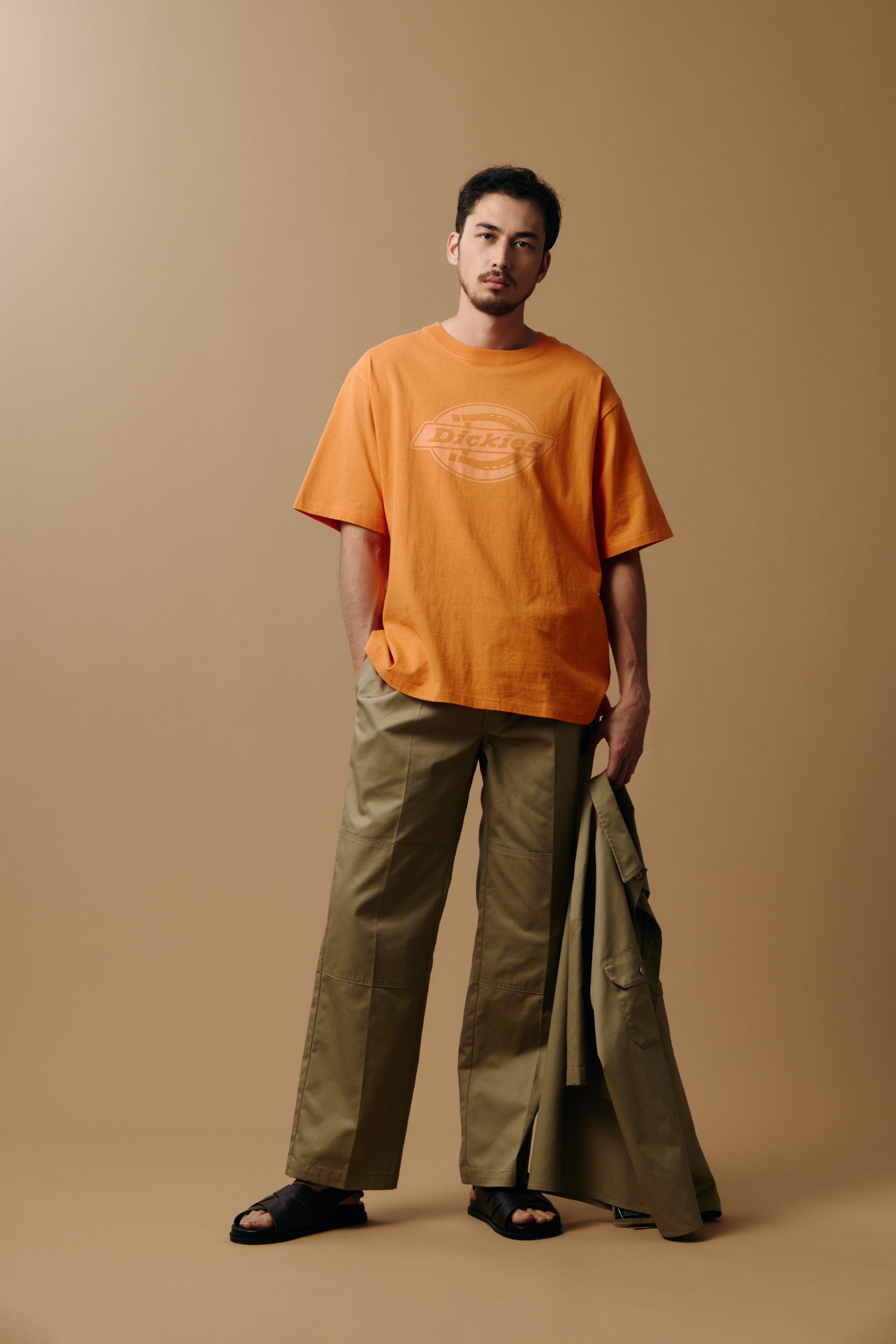 【Dickies（R）×AZUL】ロゴTシャツ ORG M