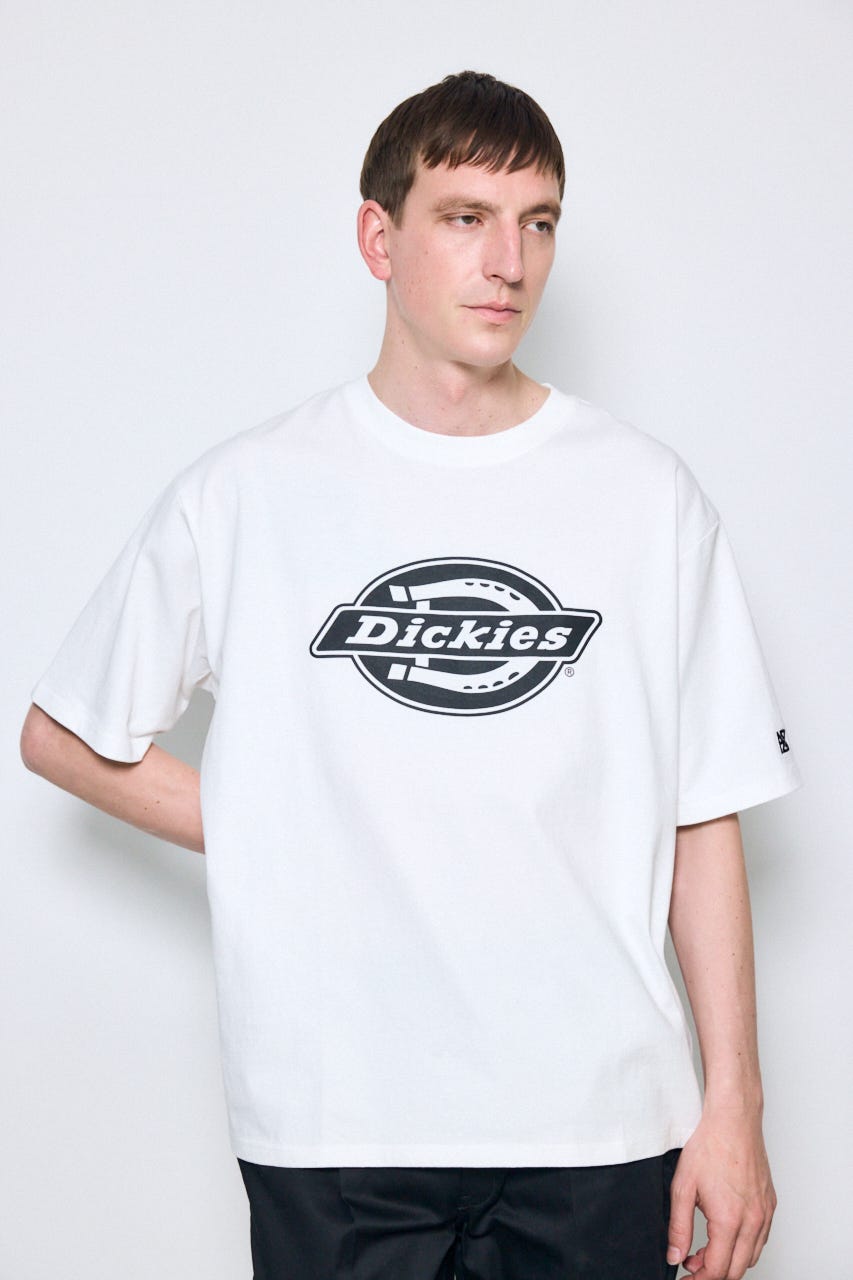 【Dickies（R）×AZUL】ロゴTシャツ WHT M