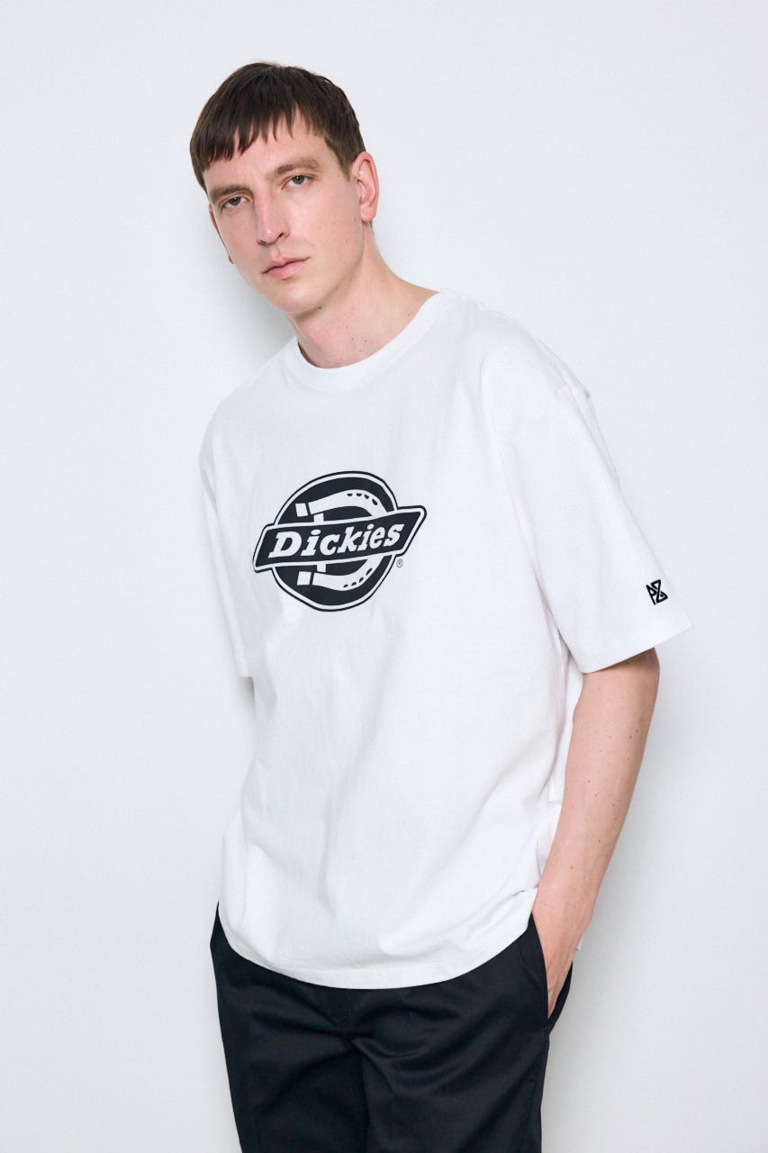 【Dickies（R）×AZUL】ロゴTシャツ WHT M