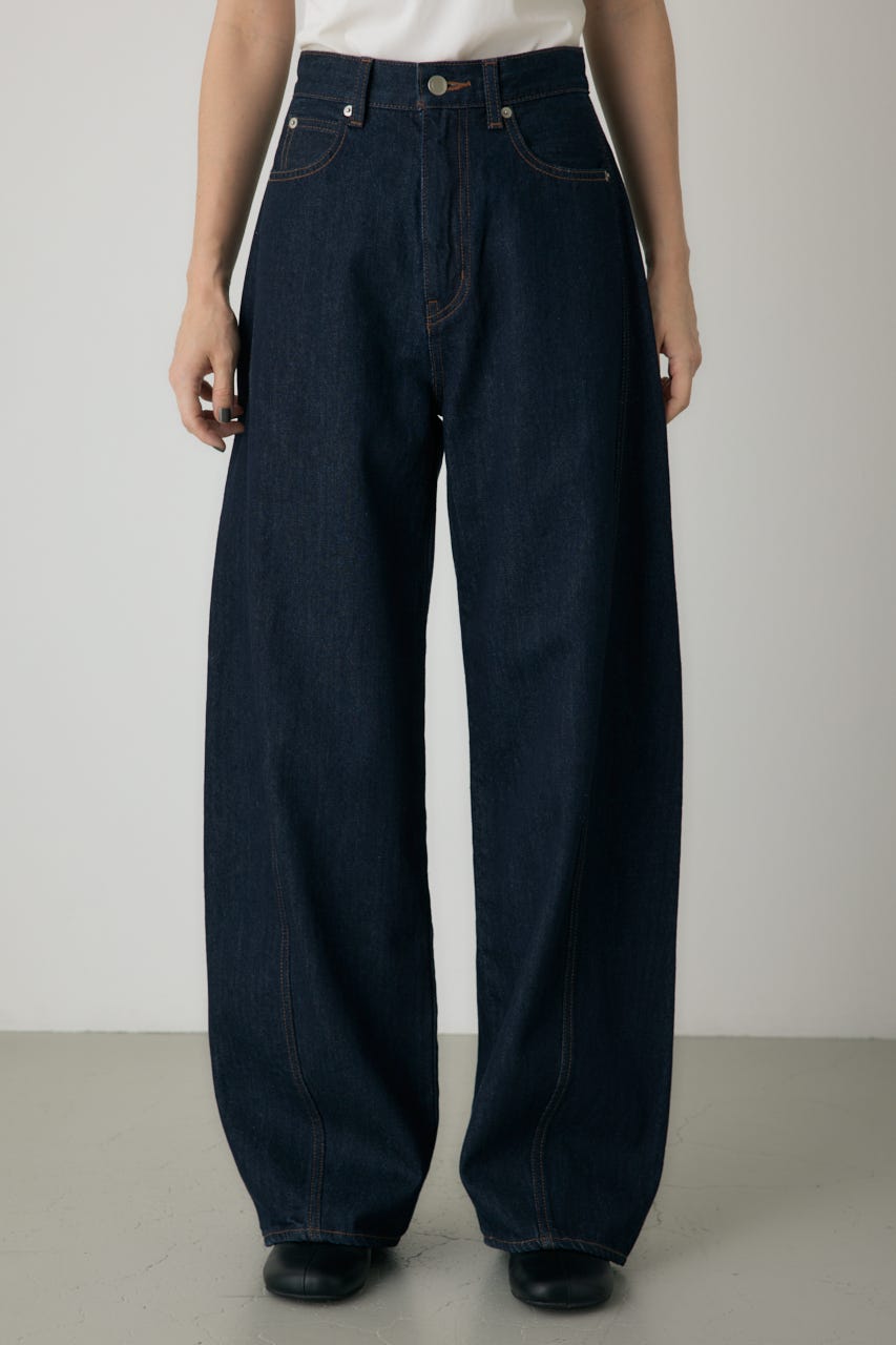 美品AYAKANEKO×Lee バレルレッグジーンズバギーデニム 美品AYAKANEKO×Lee バレルレッグジーンズバギーデニム