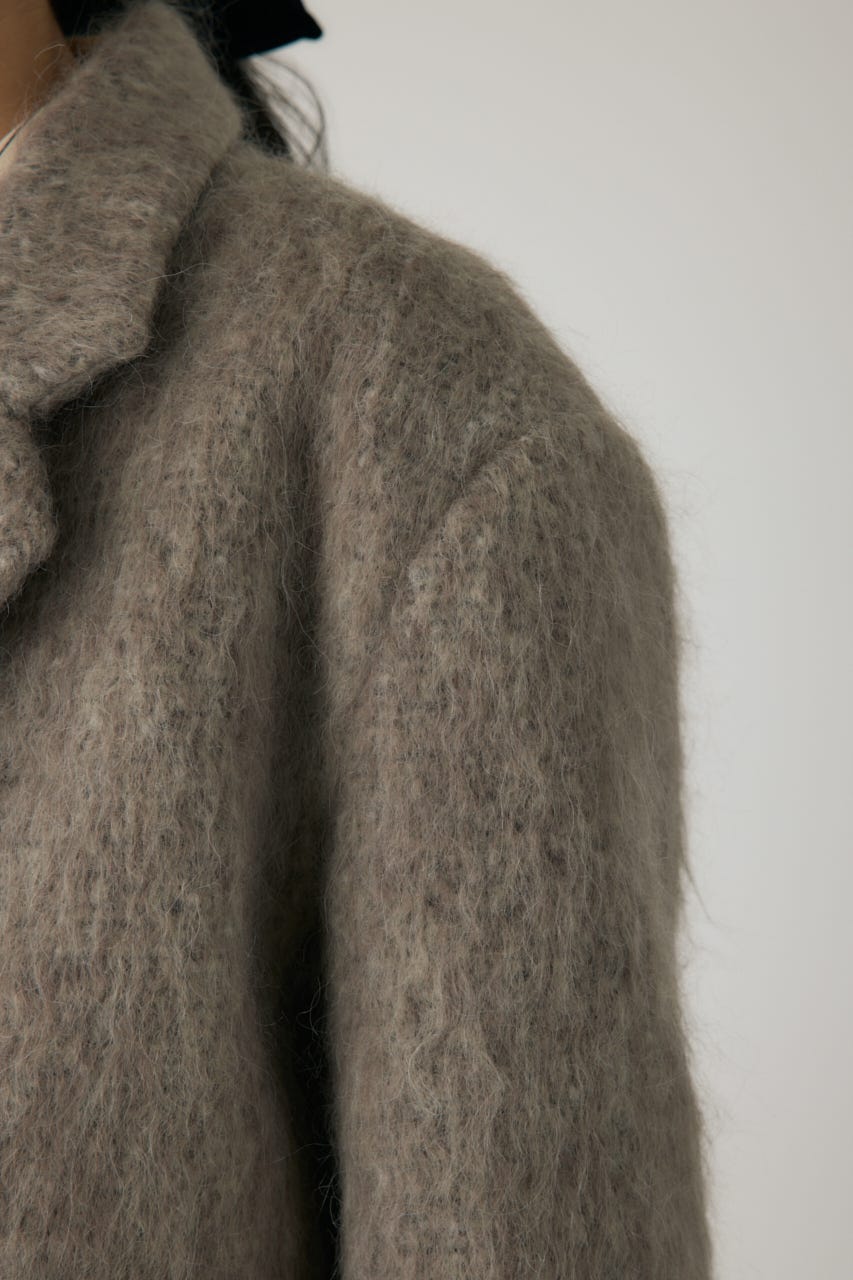 シャギーパデットショルダーコート MOCHA FREE