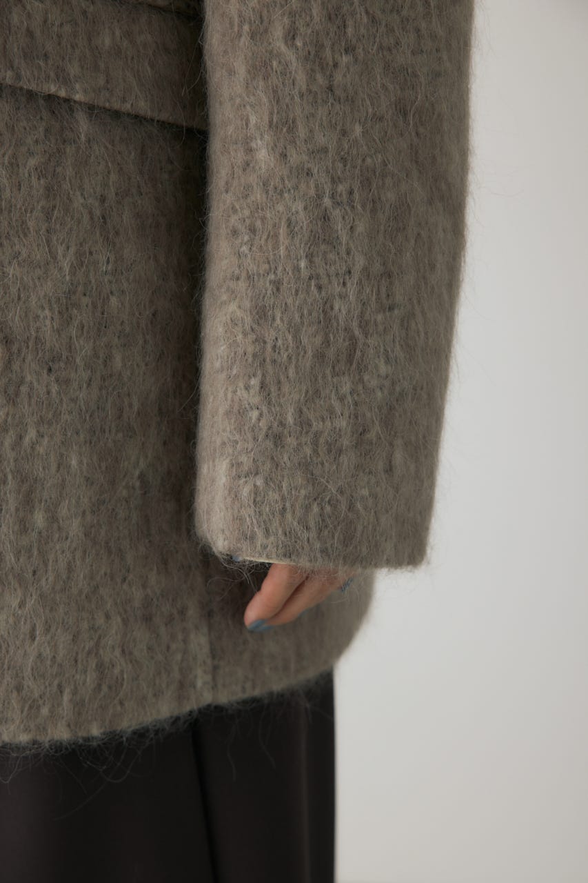 シャギーパデットショルダーコート MOCHA FREE