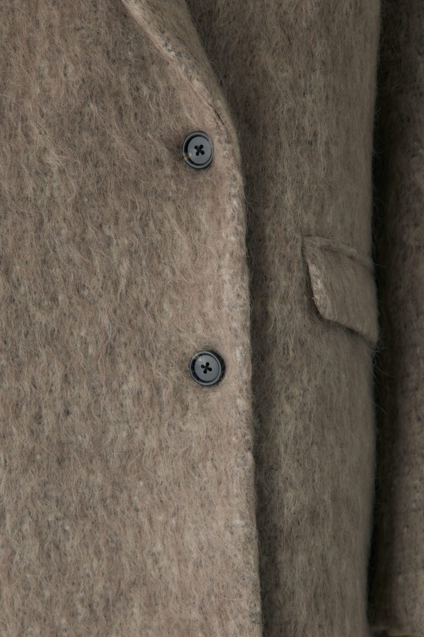 シャギーパデットショルダーコート MOCHA FREE