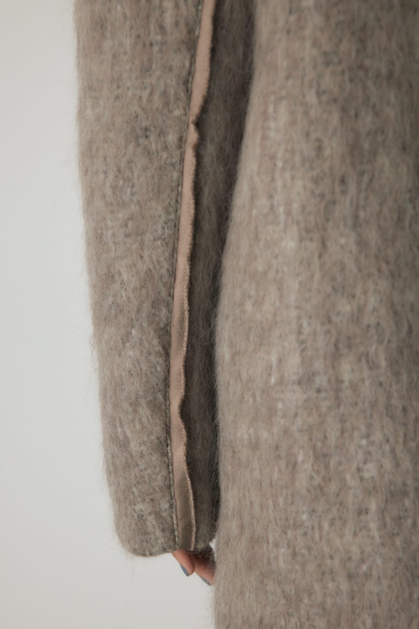 シャギーパデットショルダーコート MOCHA FREE