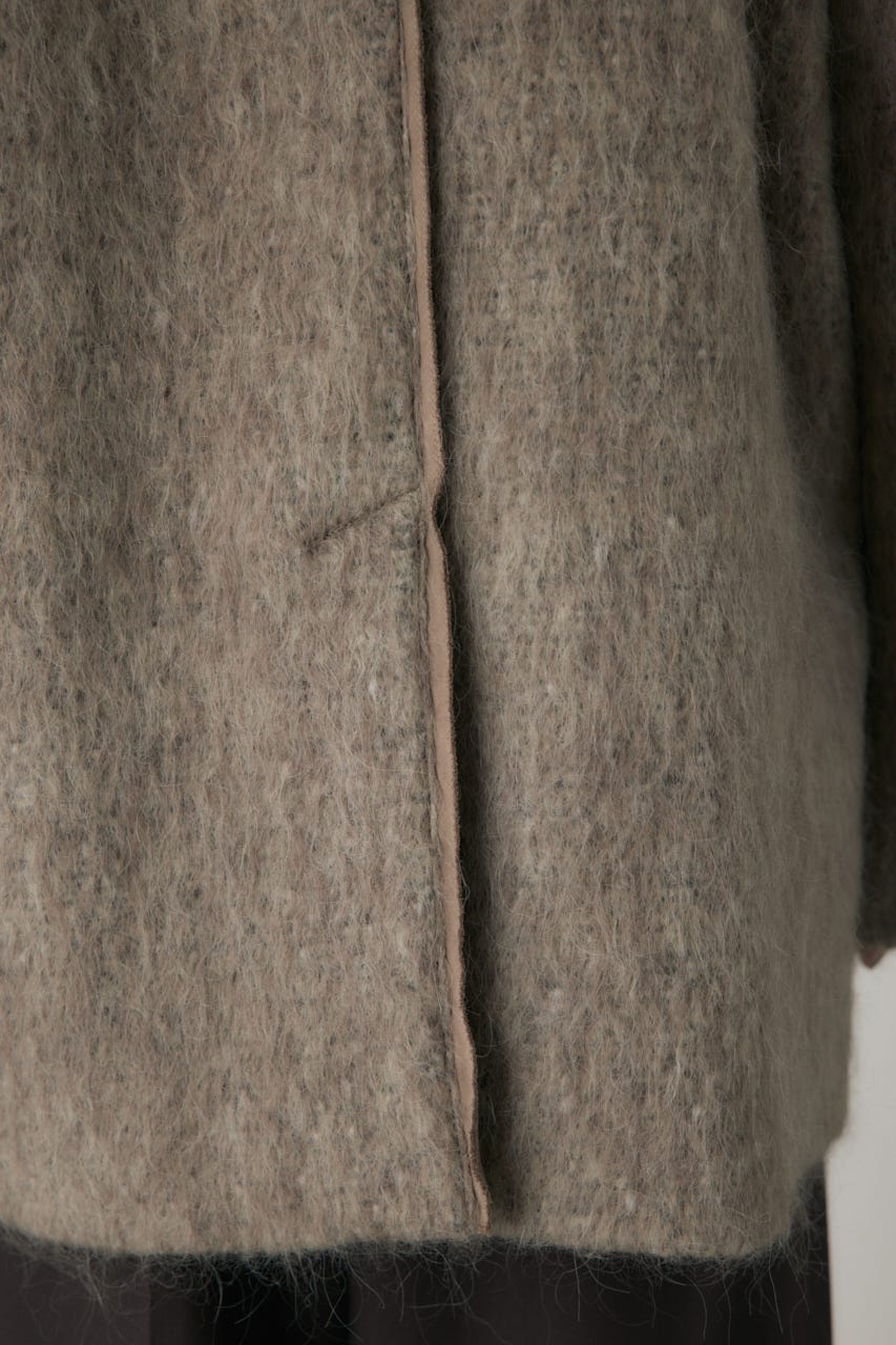 シャギーパデットショルダーコート MOCHA FREE