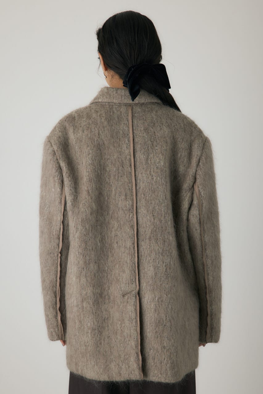 シャギーパデットショルダーコート MOCHA FREE