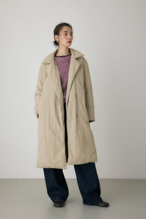 ショールカラーダウンコート