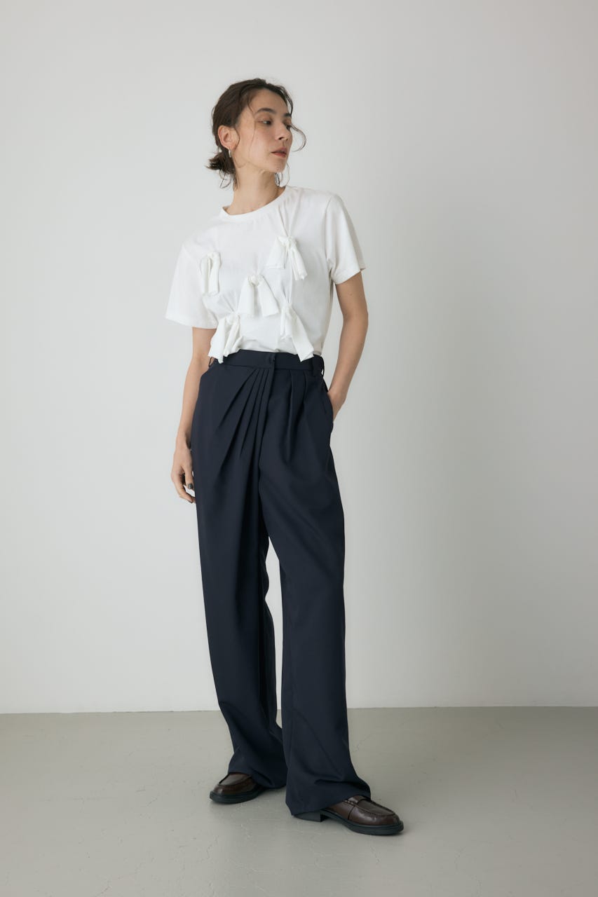 REIページ crie conforto | タックドレープワイドパンツ (パンツ ) |SHEL