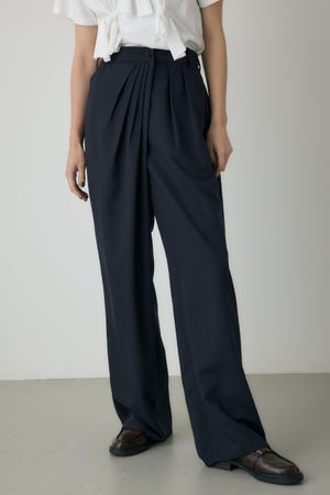 タックドレープワイドパンツ