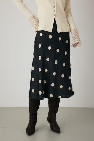 ドットプリントスカート