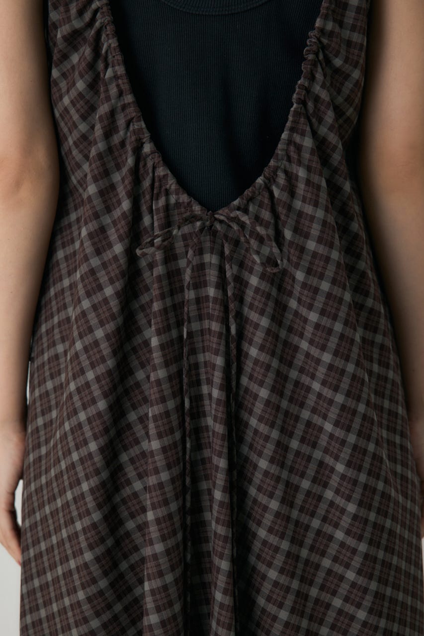 チェックキャミワンピース 柄BRD FREE