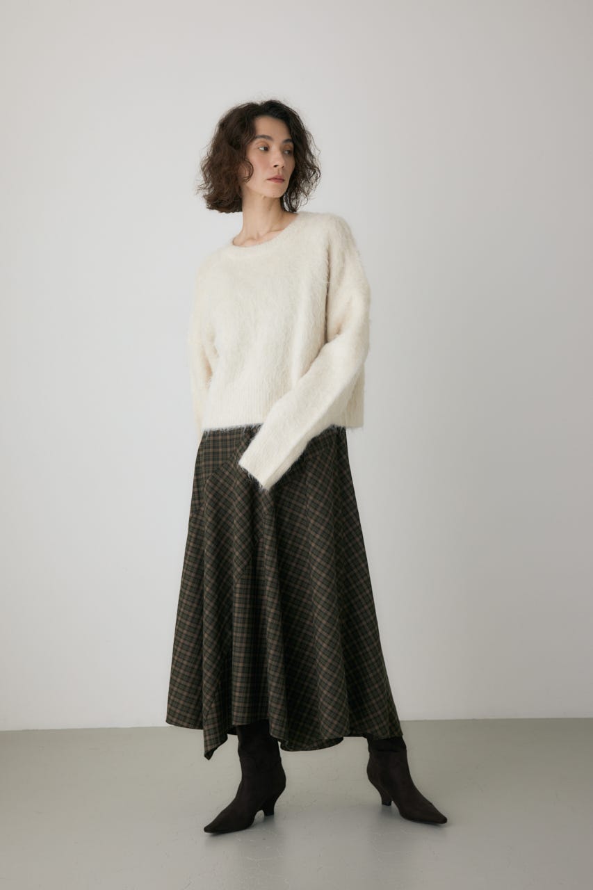 チェックキャミワンピース 柄KHA FREE