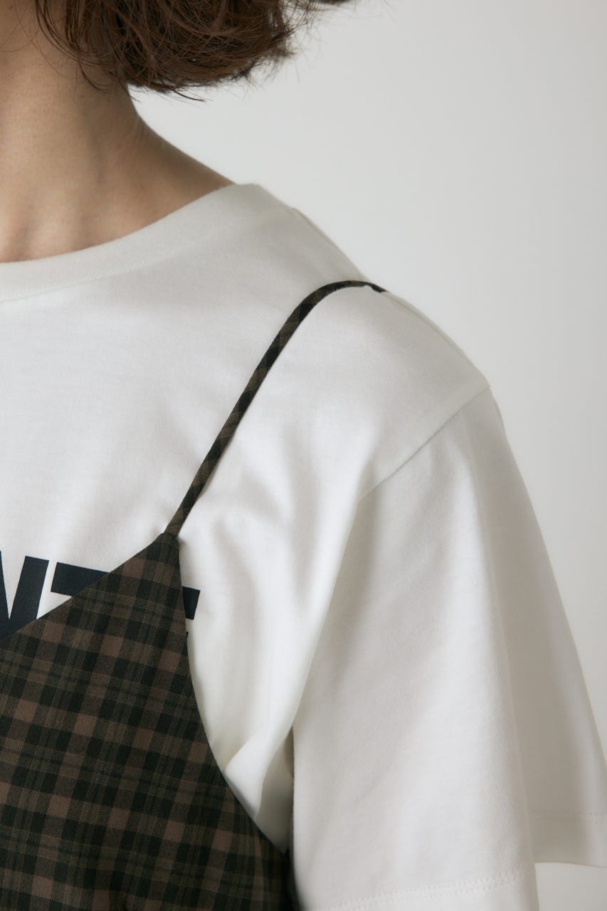 チェックキャミワンピース 柄KHA FREE