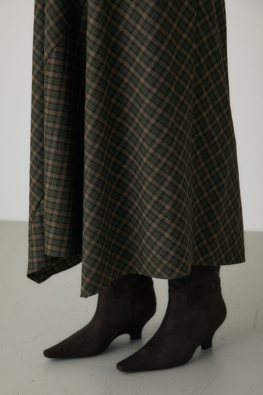 チェックキャミワンピース 柄KHA FREE