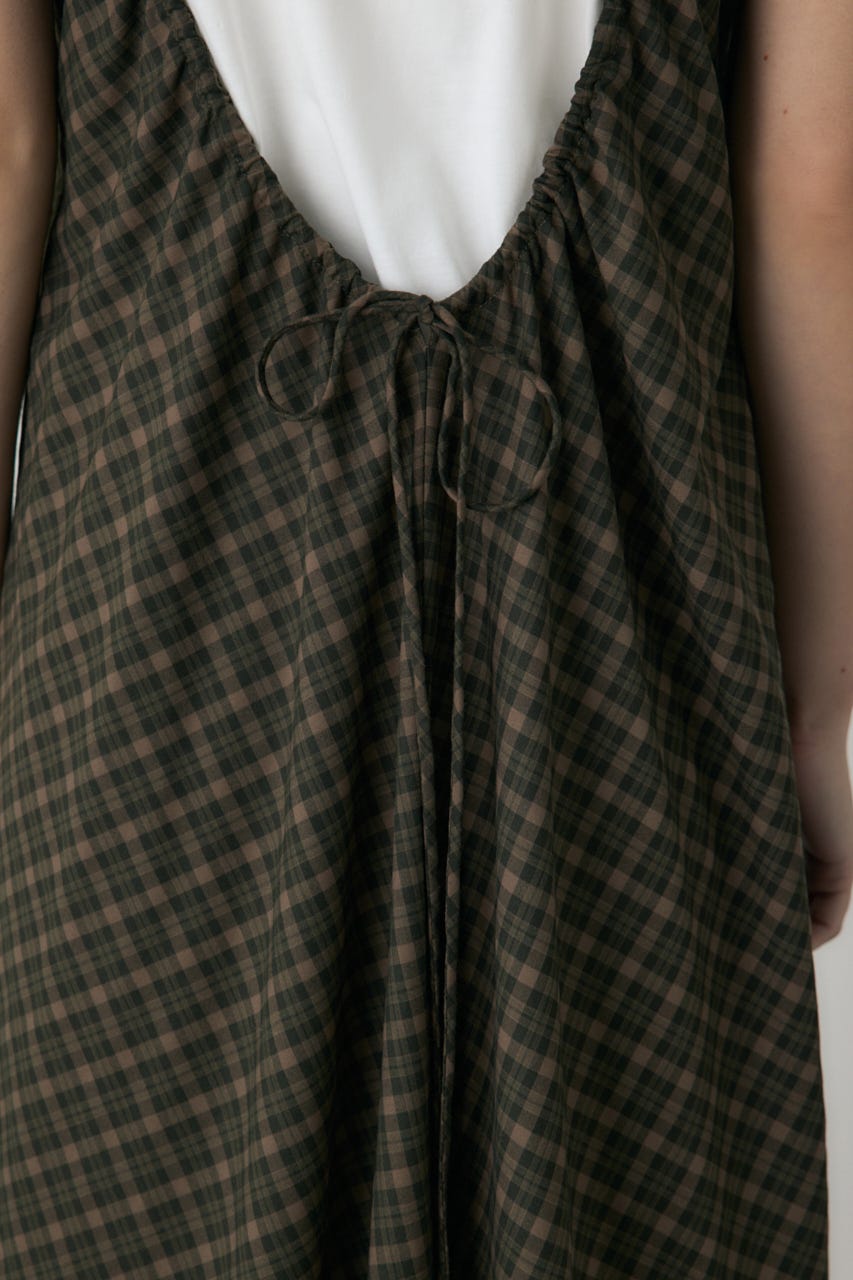 チェックキャミワンピース 柄KHA FREE