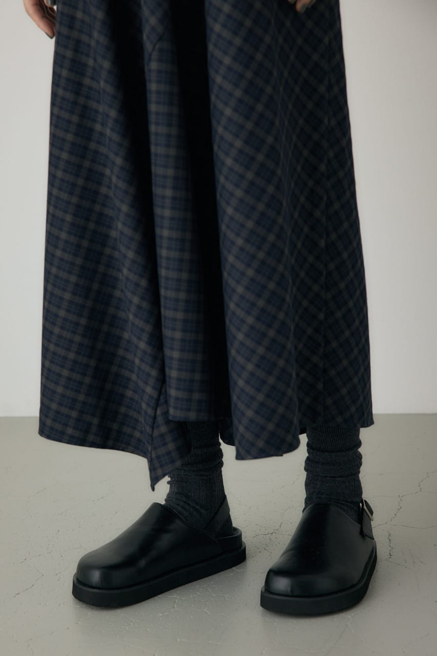 チェックキャミワンピース 柄NVY FREE