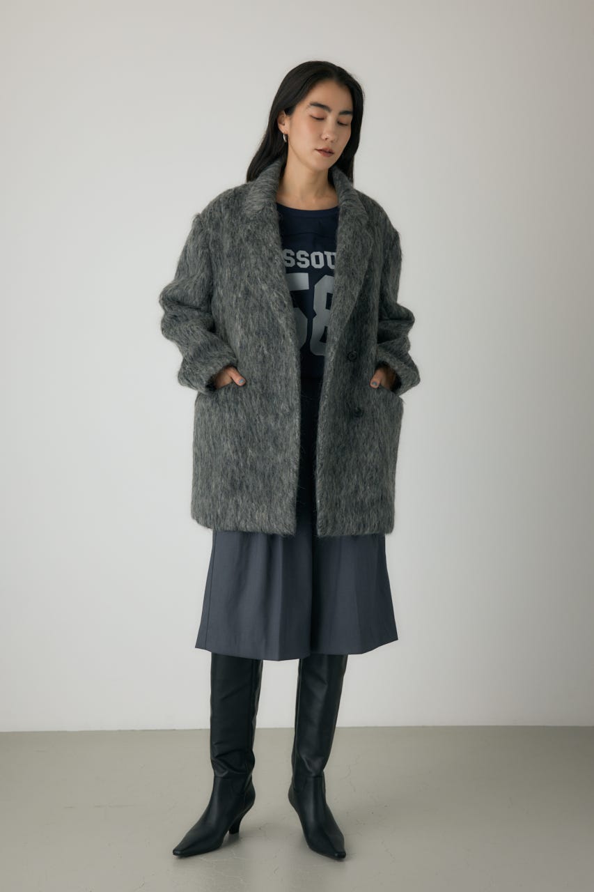 ウェッジソールロングブーツ BLK LL