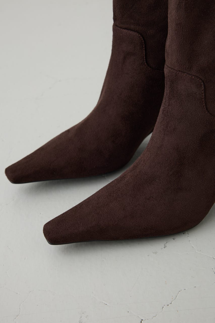 ウェッジソールロングブーツ BRN LL