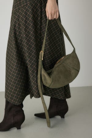 フェイクスエードフリンジ引きてショルダー